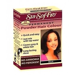 Sta-Sof-Fro Permanent Hair Dye Colour Powder Black