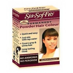 Sta-Sof-Fro Permanent Hair Dye Colour Powder Medium Chestnut