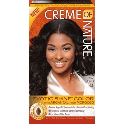 Creme of Nature Argan Oil Exotic Shine Hair Color Soft Black 3.0
